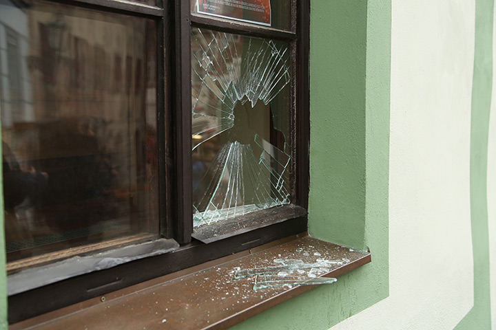 A2B Glass are able to board up broken windows while they are being repaired in Innsworth.